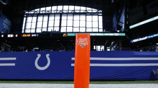 Football State Finals Pylon at Lucas Oil Stadium