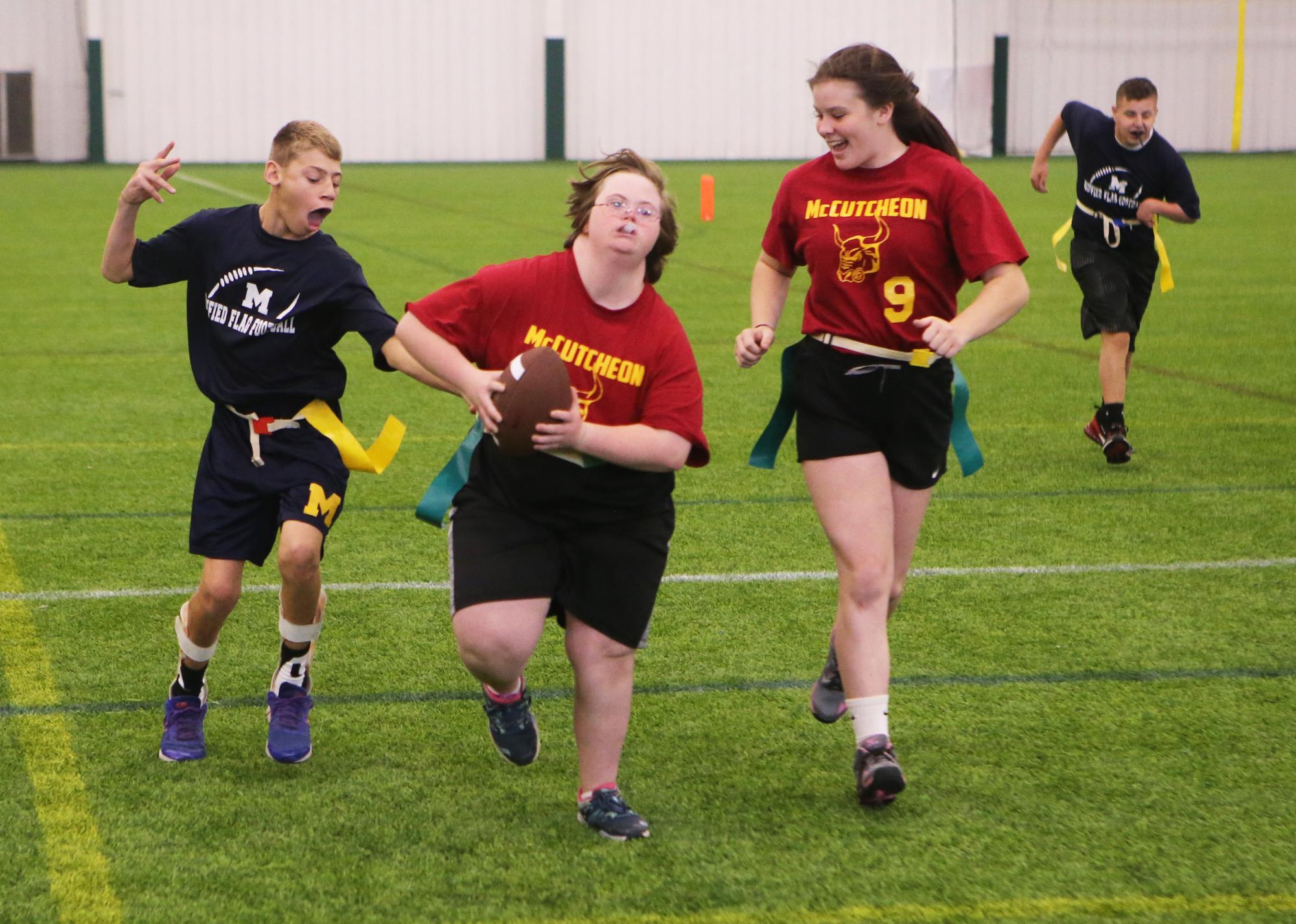 Unified Flag Football action