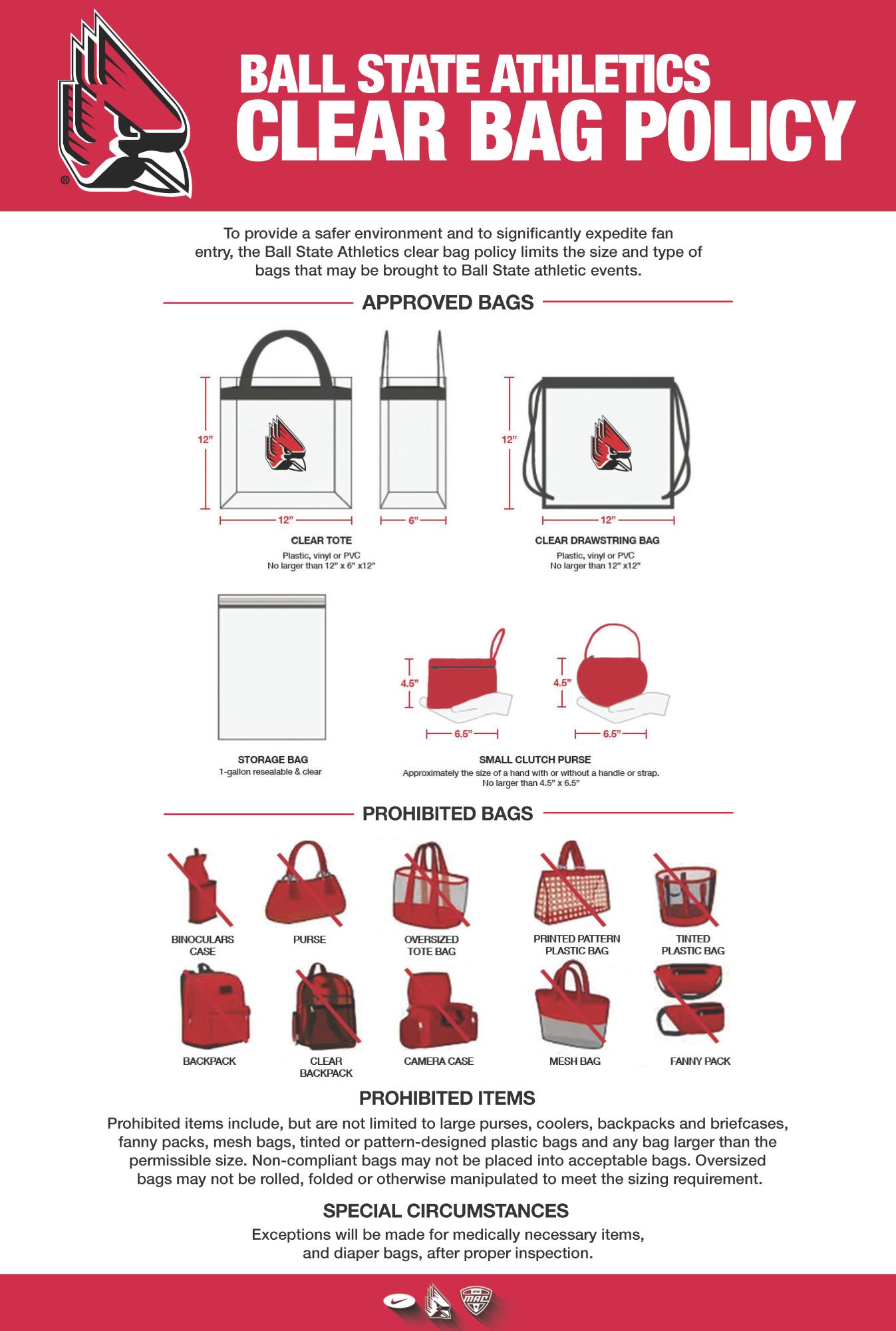 BSU Clear Bag Policy