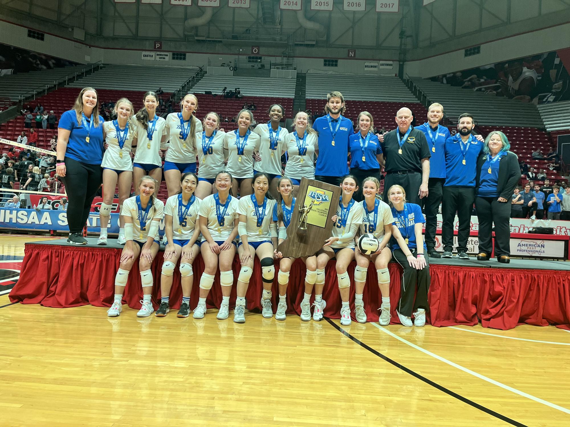 Muncie Burris, Class 2A Volleyball State Champions