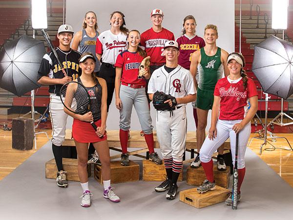 IHSAA Mental Attitude Award recipients from the spring of 2017.