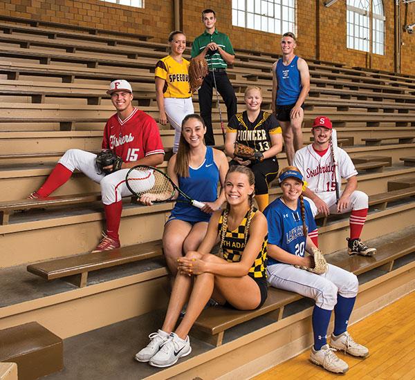 IHSAA Mental Attitude Award recipients from the spring of 2018.