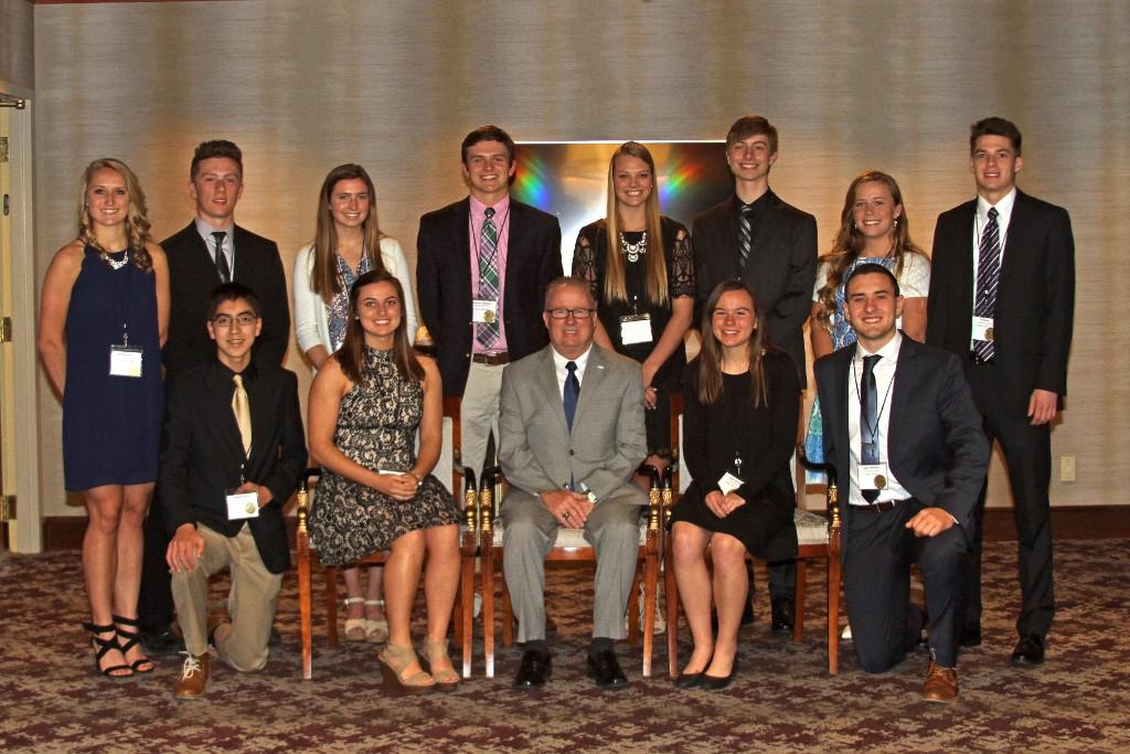 IHSAA C Eugene Cato Memorial Scholarship Award recipients.