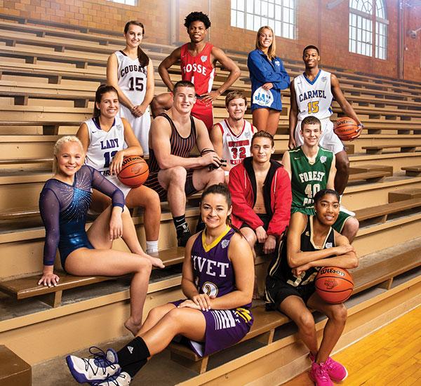 IHSAA Mental Attitude Award recipients from the winter of 2018.