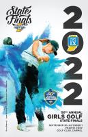 2022-23 Girls Golf State Finals Program Cover