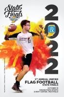 2022-23 Unified Flag Football State Finals Program Cover