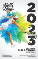 2022-23 Girls Tennis State Finals Program Cover
